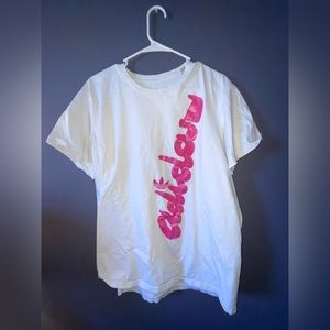 Pink and White Adidas Tshirt